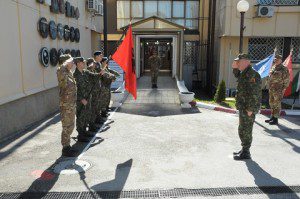 20150331_COMKFOR gen Francesco Paolo Figliuolo_CaSMD Albania gen Jeronim Bazo_KFOR_Pristina_high level talks (3)