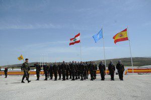 20150408_UNIFIL_il re di  Spagna Filippo VI in visita al contingente spagnolo