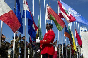 Peacekeepers Day, cerimonia  dell'alzabandiera presso il Quartier Generale di UNIFIL in Naqoura