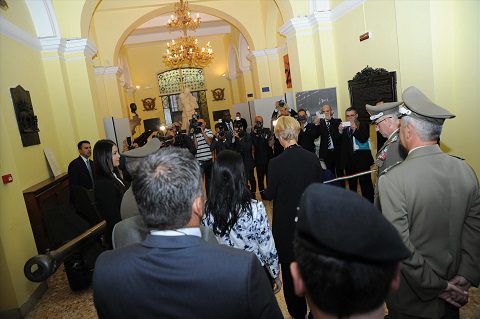 INAUGURAZIONE MINISTRO PINOTTI ON. ROSSI GEN. GRAZIANO E ERRICO 1