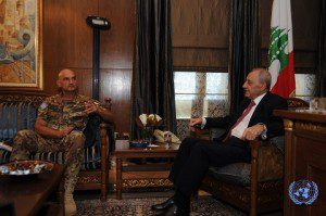 Il generale Portolano incontra il Presidente del Parlamento libanese Nabih Berri